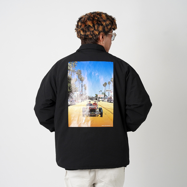 Schott × AMERICAN WANNABE「×AW COACH JACKET / BLACK