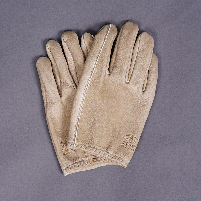Lamp gloves/ランプグローブス「Deer Utility glove shorty / GREIGE」ショートレザ-グローブ