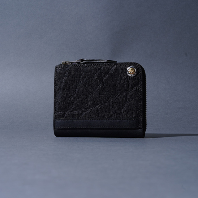 MOTO / モト「FW4 ELEPHANT COMPACT ZIP WALLET / BLACK」エレファントコンパクトジップウォレット