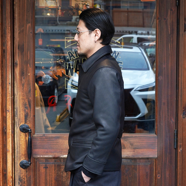 BSFJ-24410 /「Deerskin 1930s Duce Coat / Midnight Black BSFJ-24410 /「Deerskin 1930s Duce Coat / Midnight Black