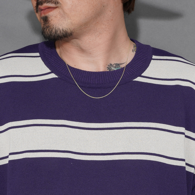 トップス NASTOYS/border crew neck L/S knit NTCO-250101 /「Border Crew Neck L/S Knit / NAVY」ボーダークルー