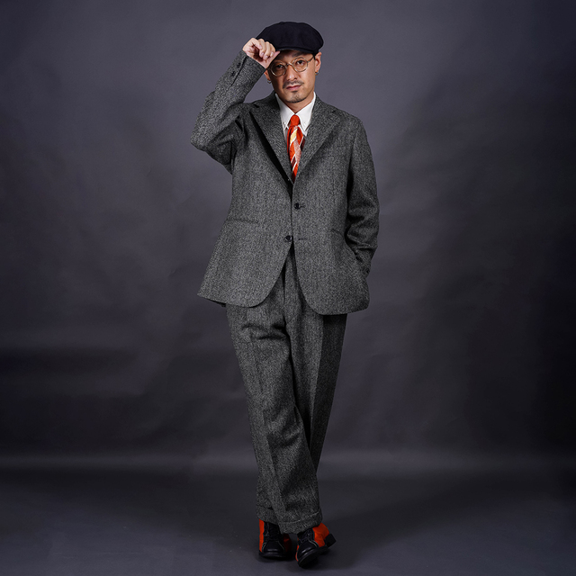 値下げ❗️AMERICAN WANNABE ジャケット　パンツ　セット　Lサイズ LIMITED ITEM】Wisdom Tool×THE AMERICAN WANNABE「SINGLE SUIT Wool