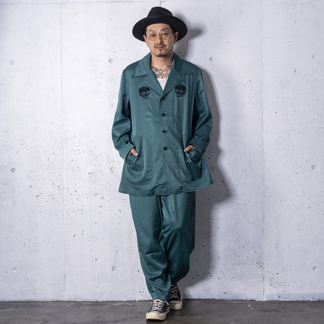 blacksign×アメリカンワナビー アヘンドクタージャケット＆パンツ BSSJ-24401 /「AMERICAN WANNABE EXCLUSIVE AHEN Doctor Jacket