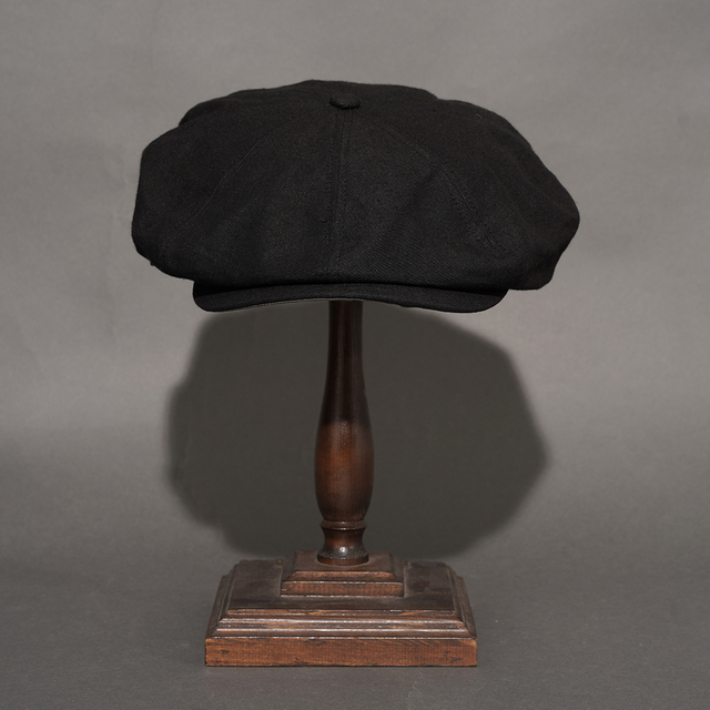D-01133 /「LINEN PAPER PK CAP / BLACK」キャスケット