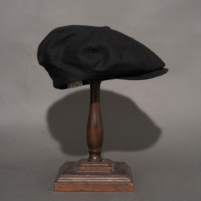 D-01133 /「LINEN PAPER PK CAP / BLACK」キャスケット