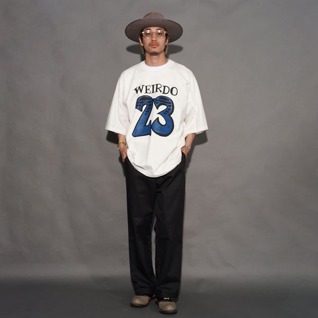 WRD6122 /「HEY HEY 23 - FOOTBALL JERSEY / IVORY」H/Sフットボール