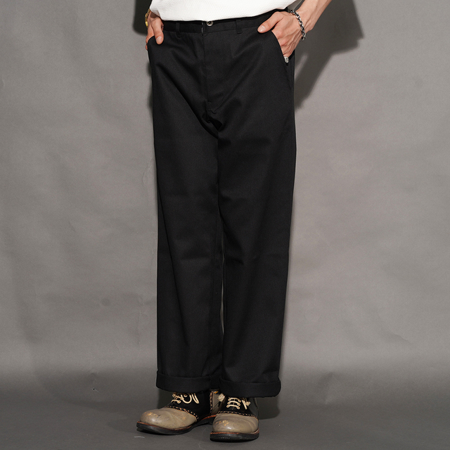 WRD9903 /「WIND UP - PANTS / BLACK」チノパンツ