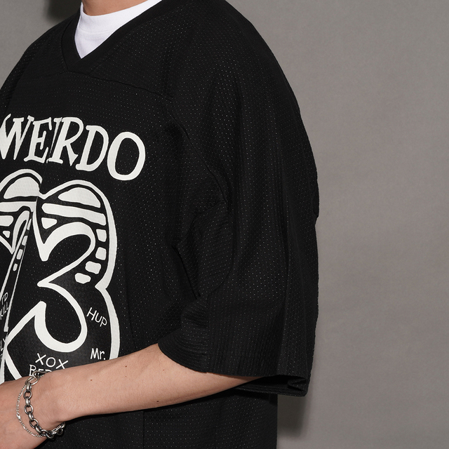 WRD6122 /「HEY HEY 23 - FOOTBALL JERSEY / BLACK」H/Sフットボール