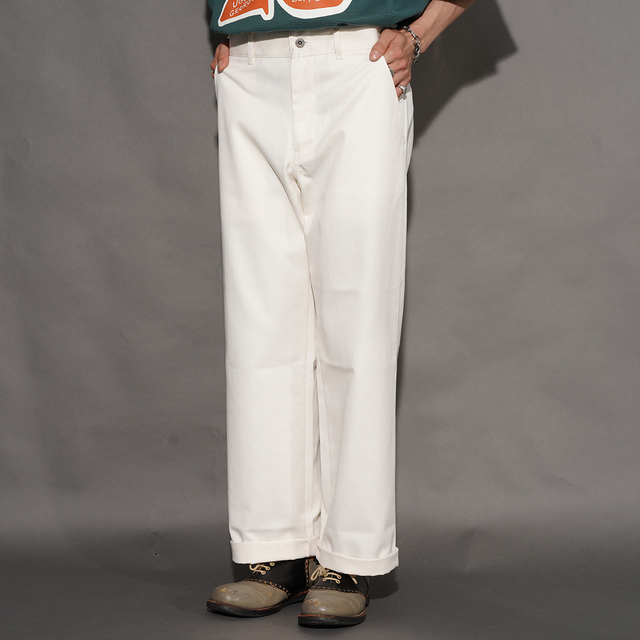 WRD9903 /「WIND UP - PANTS / IVORY」チノパンツ