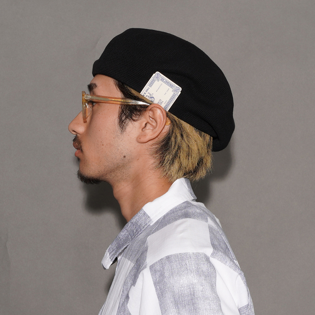 D-01056 /「COTTON BIG BERET / BLACK」ベレー帽