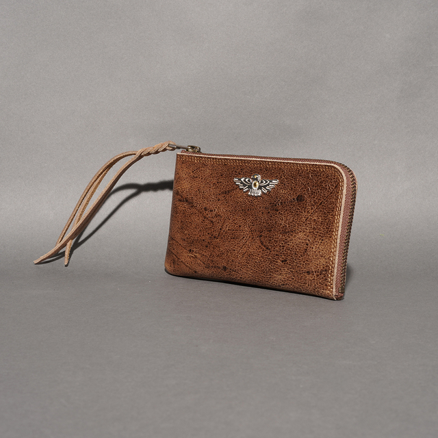MOTOR / モーター「KUDU L ZIP WALLET - THUNDER BIRD / NATURAL」クーズーLジップウォレット-サンダーバード-