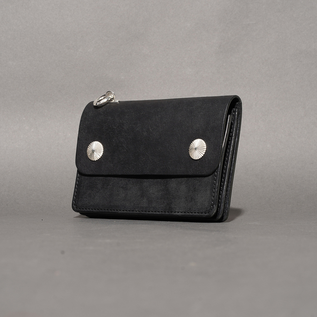MOTOR / モーター「TRACKER’S MIDDLE  WALLET / BLACK」イタリアンバケッタトラッカーズミドルウォレット