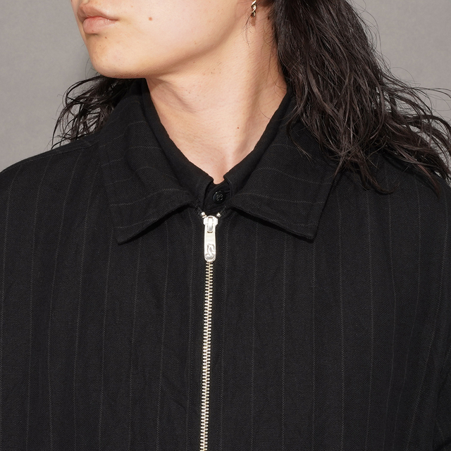 PORTER CLASSIC / ポータークラシック「PIN STRIPE LINEN COTTON ZIP