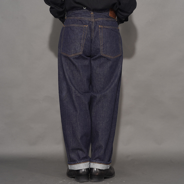 MOTOR / モーター「OLD BAGGY BLACK DENIM TROUSER / INDIGO」オールド