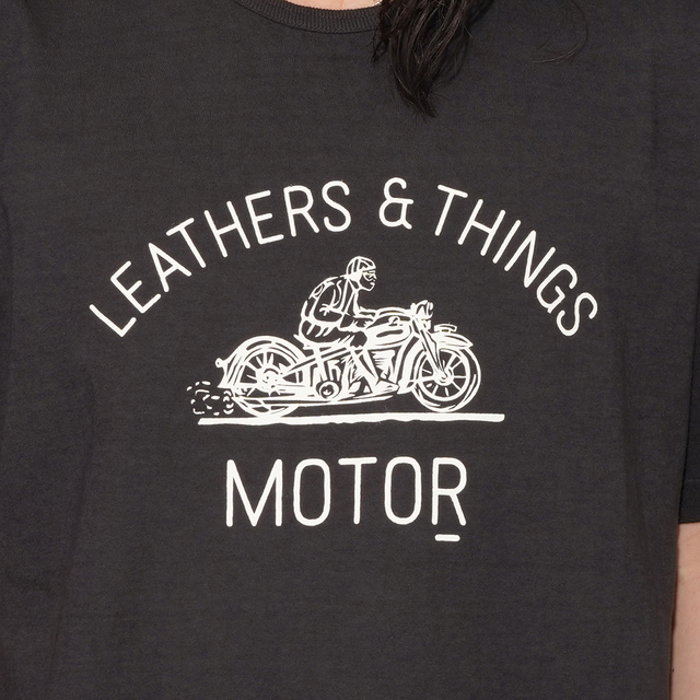 MOTOR / モーター「MOTOR NEW VINTAGE BIKE T-SHIRTS / BLACK」バイク