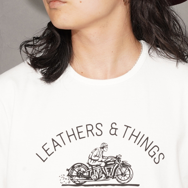 MOTOR / モーター「MOTOR NEW VINTAGE BIKE T-SHIRTS / WHITE」バイク