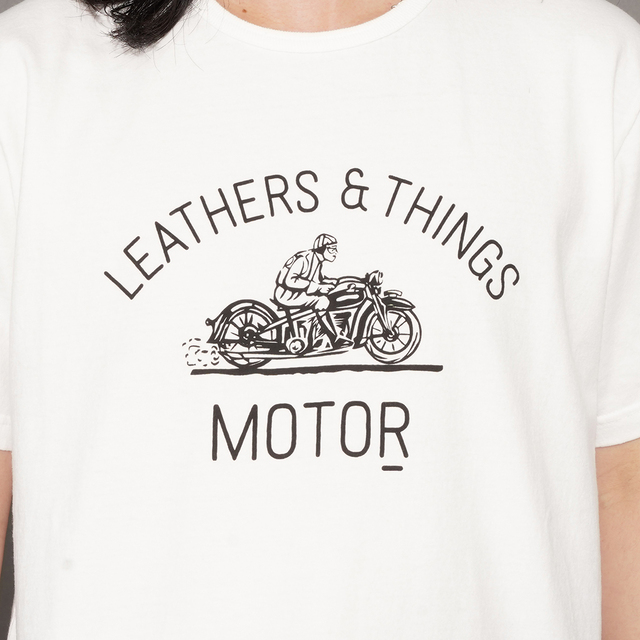 MOTOR NEW VINTAGE スウェットシャツ MOTOR / モーター「MOTOR NEW VINTAGE BIKE T-SHIRTS / WHITE」バイク