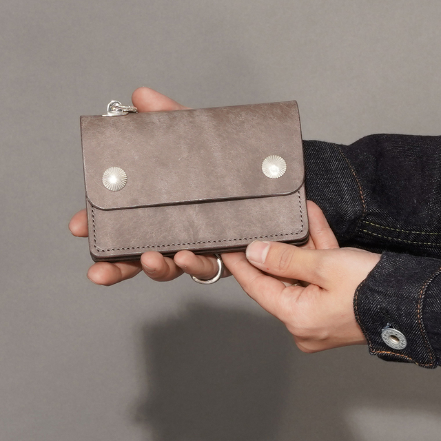 MOTOR / モーター「TRACKER'S MIDDLE WALLET / GRAY」イタリアン