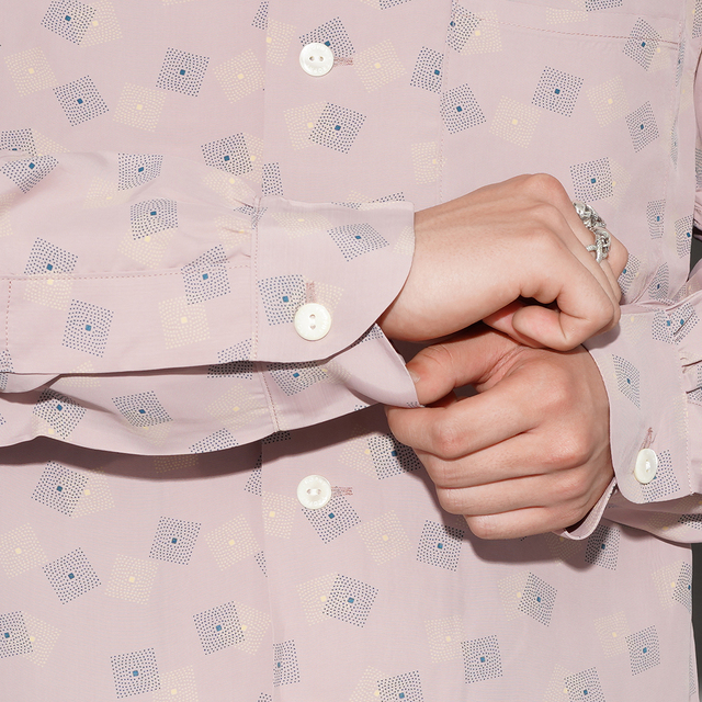 TR26SS-405 /「Town Craft Rayon L/S Shirt / SALMON」フィラメント