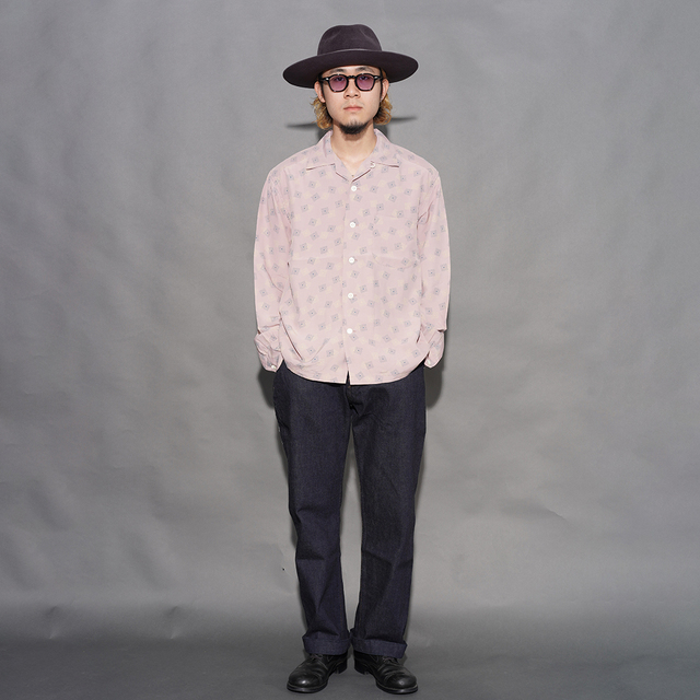 TR26SS-405 /「Town Craft Rayon L/S Shirt / SALMON」フィラメント