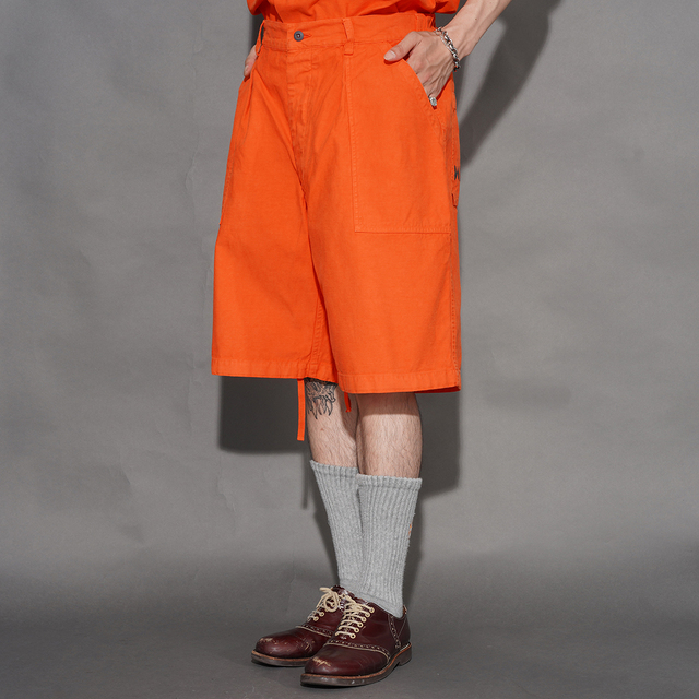 WEIRDO/ウィアード「WHAT-ME WEIRDO? - UTILITY SHORTS / ORANGE」ユーティリティショートパンツ