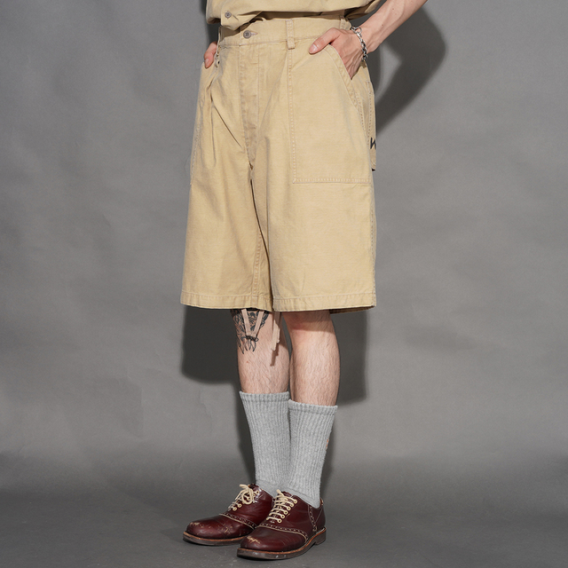 WEIRDO/ウィアード「WHAT-ME WEIRDO? - UTILITY SHORTS / BEIGE」ユーティリティショートパンツ