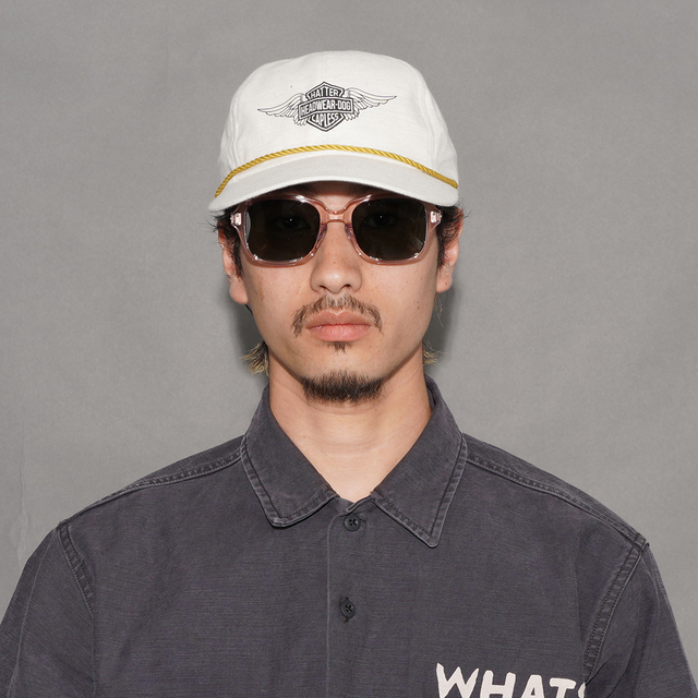 D-01148 /「HD HOMMAGE UNION CAP / NATURAL」6パネルゴルフキャップ