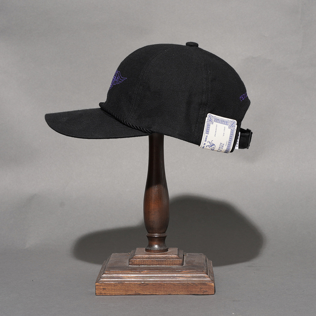 D-01148 /「HD HOMMAGE UNION CAP / BLACK」6パネルゴルフキャップ