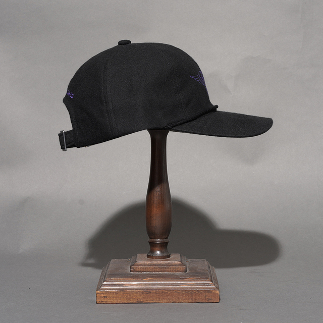 D-01148 /「HD HOMMAGE UNION CAP / BLACK」6パネルゴルフキャップ