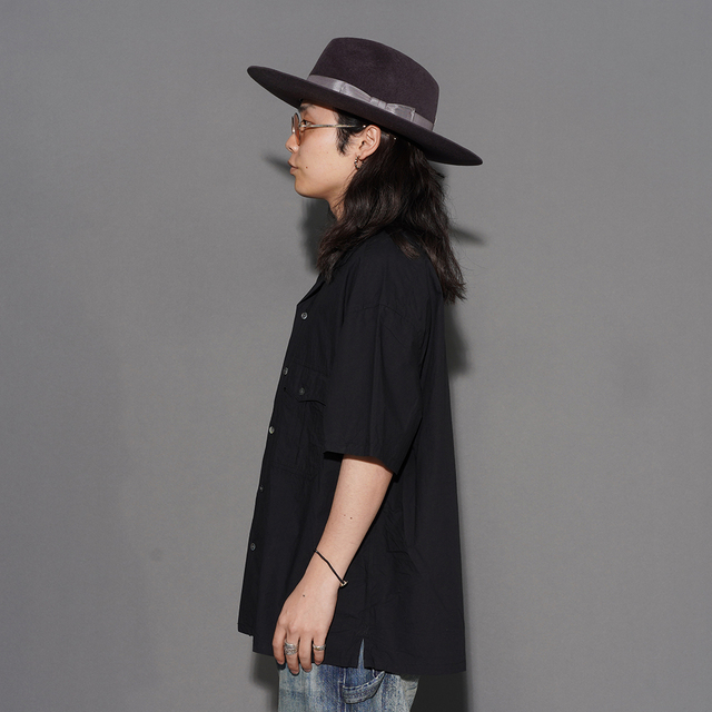 PORTER CLASSIC ケルアックシャツ BLACK XL PORTER CLASSIC / ポータークラシック「KEROUAC TRAVELER'S SHIRT