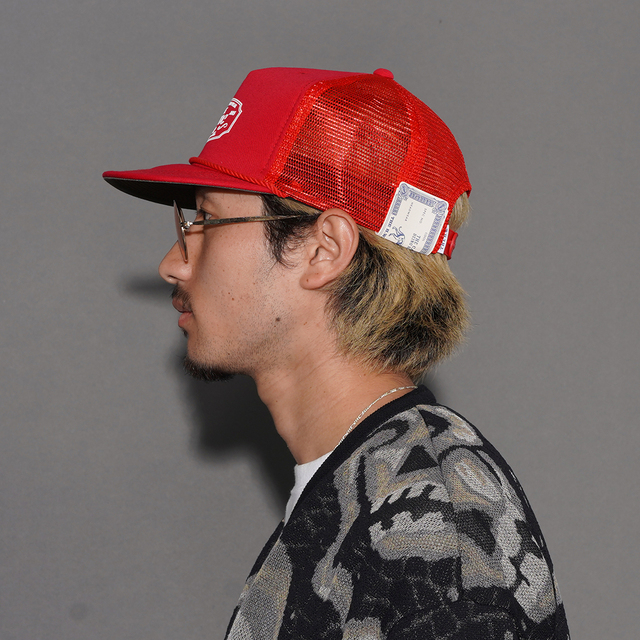 THE H.W.DOG&CO.TRUCKER CAP-C トラッカー 赤 THE H.W.DOG&CO/ザエイチダブリュードッグアンドコー「MESH TRUCKER