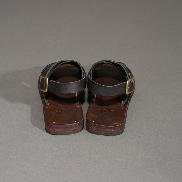 MOTO / モト「#1661 ITALIAN LEATHER MESH SANDAL / BLACK」イタリアン MOTO / モト「#1661 ITALIAN LEATHER MESH SANDAL / BLACK」イタリアン