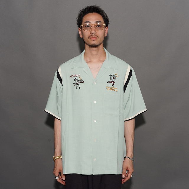 WEIRDO/ウィアード「Nuts and Bolts - S/S BOWLING SHIRTS / SAX」ボーリングS/Sシャツ