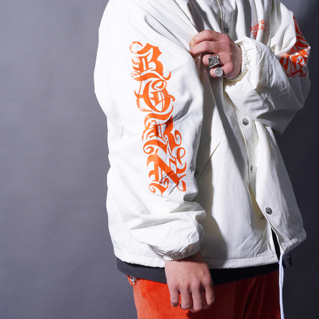 Born Losers×AMERICAN WANNABE「BL COACH JACKET / WHITE」コーチ