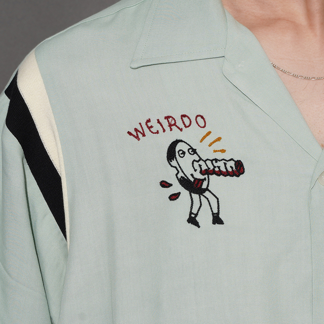 WRD6113 /「Nuts and Bolts - S/S BOWLING SHIRTS / SAX」ボーリングS