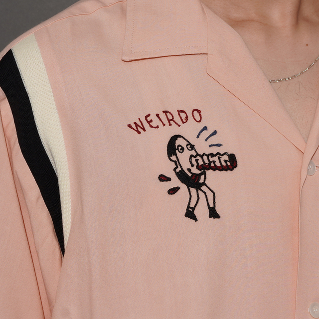 WRD6113 /「Nuts and Bolts - S/S BOWLING SHIRTS / PINK」ボーリングS