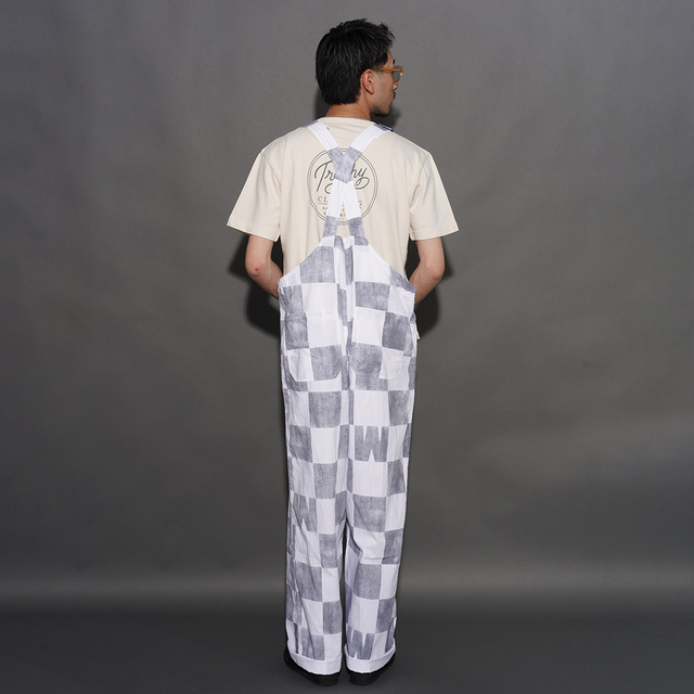 WEIRDO オーバーオール GROWN UP CHECK OVERALL WRD6103 /「CHECKER - OVARALL / IVORY」オーバーオール
