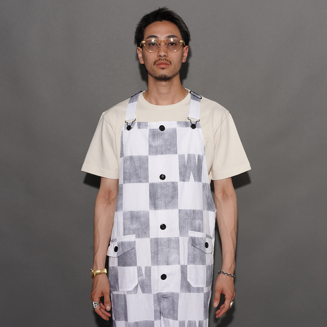 WRD6103 /「CHECKER - OVARALL / IVORY」オーバーオール