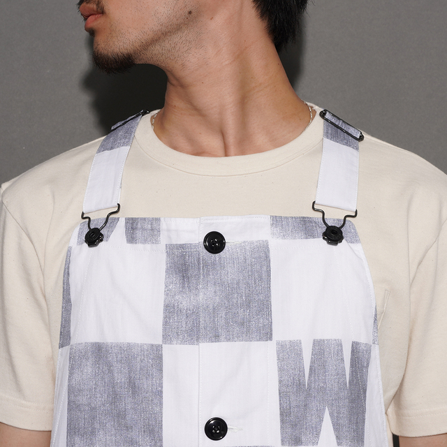 WRD6103 /「CHECKER - OVARALL / IVORY」オーバーオール
