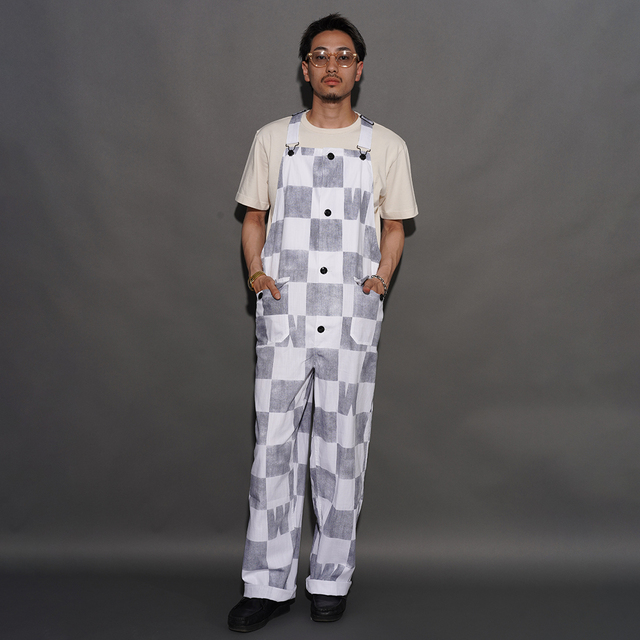 WEIRDO オーバーオール GROWN UP CHECK OVERALL WRD6103 /「CHECKER - OVARALL / IVORY」オーバーオール