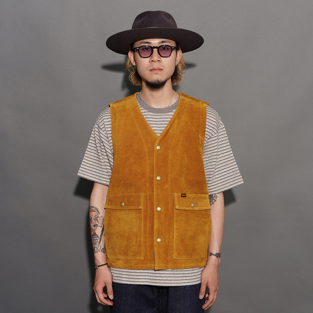 TRL-07 /「Rancher Steerhide Vest / GOLD YELLOW」ステアハイドベスト