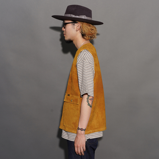 TRL-07 /「Rancher Steerhide Vest / GOLD YELLOW」ステアハイドベスト