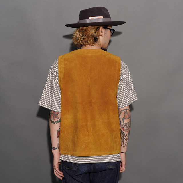TRL-07 /「Rancher Steerhide Vest / GOLD YELLOW」ステアハイドベスト