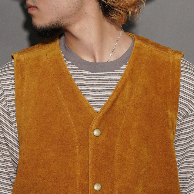 TRL-07 /「Rancher Steerhide Vest / GOLD YELLOW」ステアハイドベスト