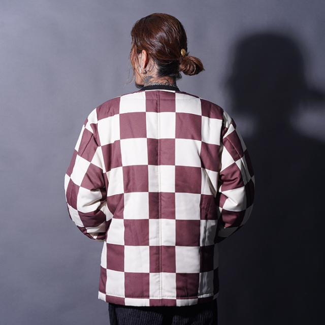 NTJ-250202 /「Checker Liner Jacket / BROWN×IVORY」チェッカー