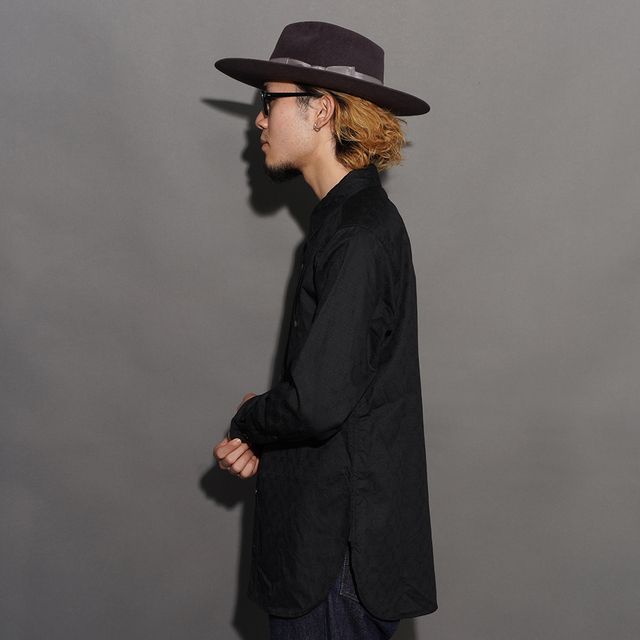 BSSL-26109 /「Fine Pattern Jacquard Open Pocket Work Shirt