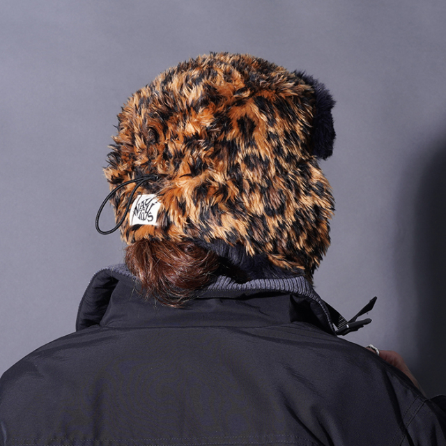 NTH-250102 / 「LEOPARD Flight Cap / BROWN」フライトキャップ