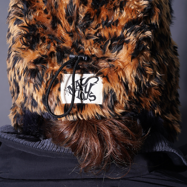 完売品！nastoysフライトキャップ NTH-250102 / 「LEOPARD Flight Cap / BROWN」フライトキャップ