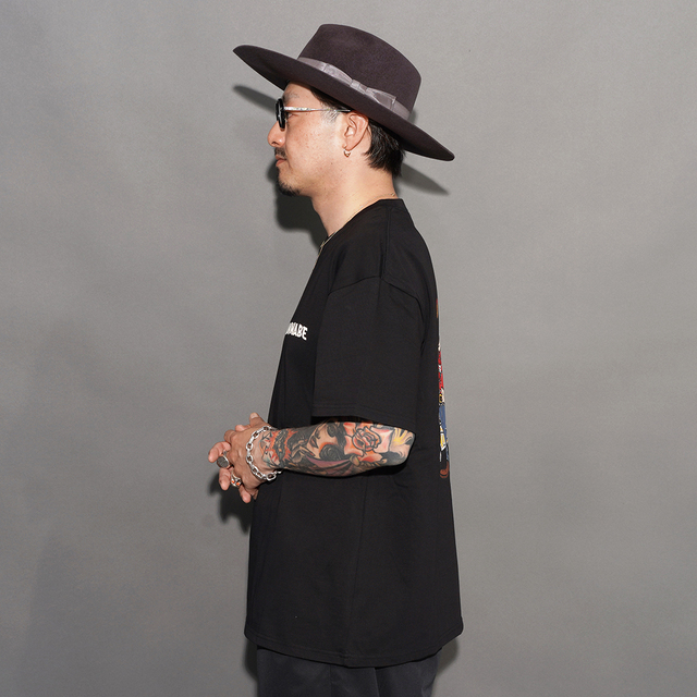 AWTO-260101 /「OLD BOY S/S TEE Graphic by Lucky Rudy / BLACK