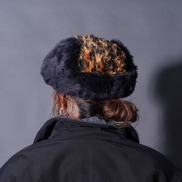 NTH-250102 / 「LEOPARD Flight Cap / BROWN」フライトキャップ